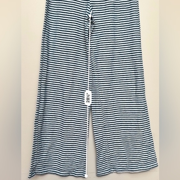 ZARA Striped Wide Leg Pants Co-ord Size Medium - Picture 9 of 11